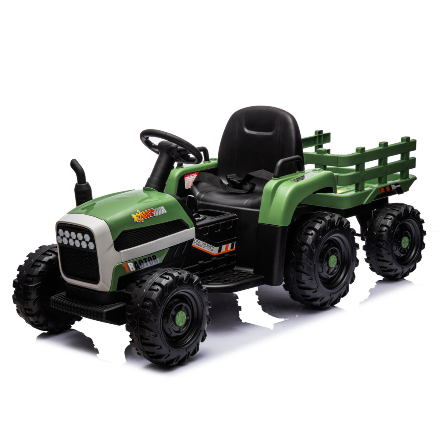 Детская игрушка Streamdale Furniture 24V Electric Ride-On Tractor with Trailer, Remote Control, Ages 3+ — фото 1