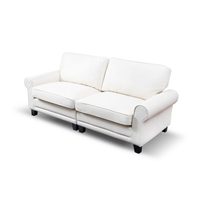 Streamdale 75.6" Pet-Friendly Leather Loveseat with Removable Cushions