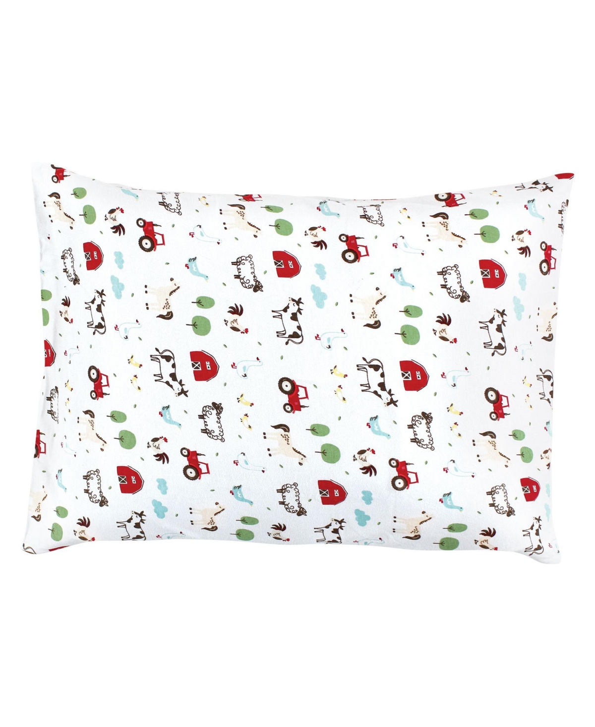 Hudson Baby Infant Boy and Toddler Cotton Toddler Pillow Case, Boy Farm Animals, One Size