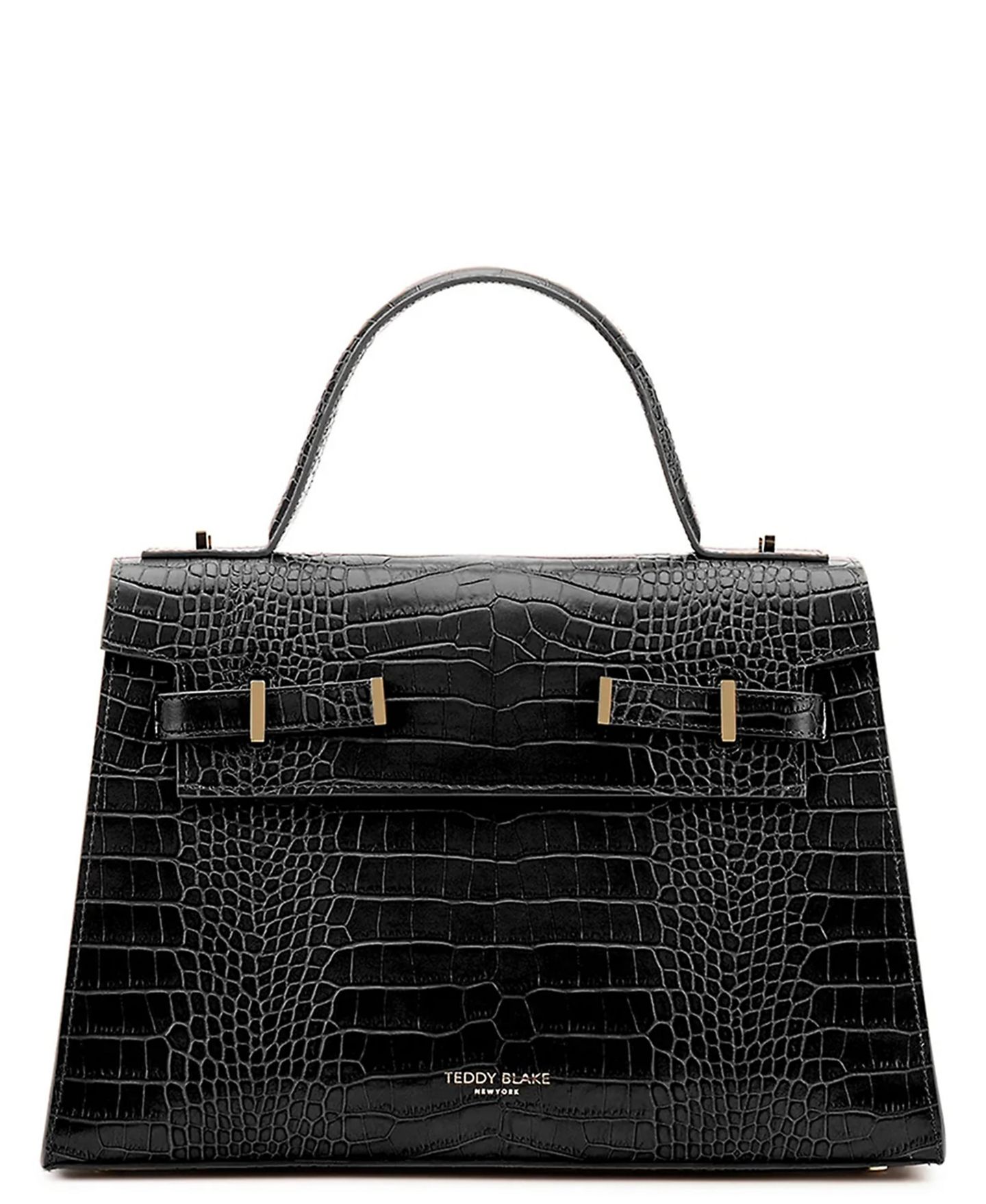 Женская сумка Teddy Blake Ava Croco 14", цвет: Чёрный — фото 1