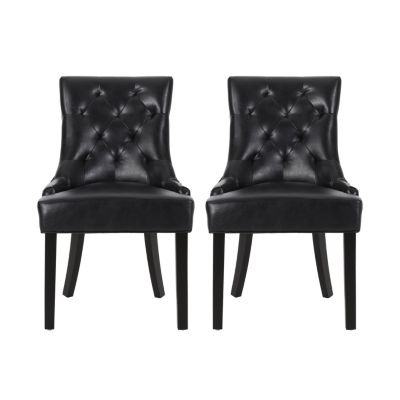  Tufted Diamond Stitch Dining Chair (Set Of 2)