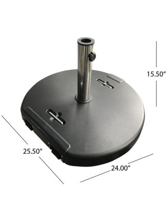 Streamdale Mota Umbrella Base 132 Lbs Concrete With Stainless Steel Collar