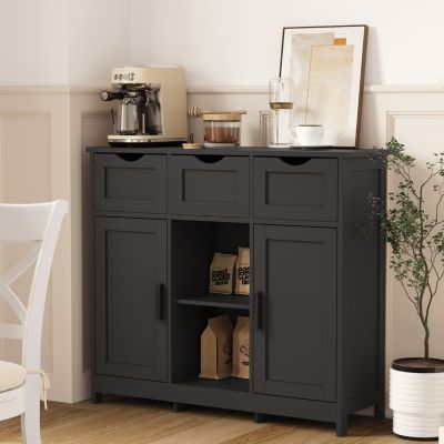 Streamdale 3-Drawer Sideboard with Ample Storage and Adjustable Shelves