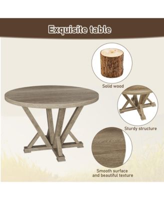5pc Rustic Farmhouse Dining Set