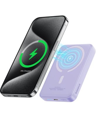 Wireless Portable Charger Magnetic Power Bank 5000mAh MagSafe Charger, Purple