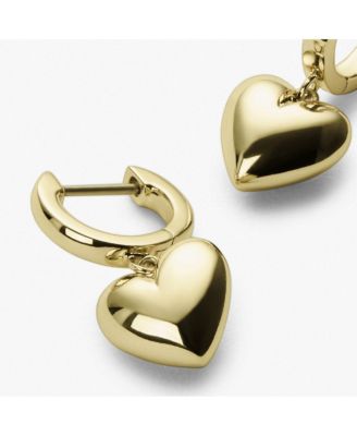 Puffed Heart Hoops - Jessica