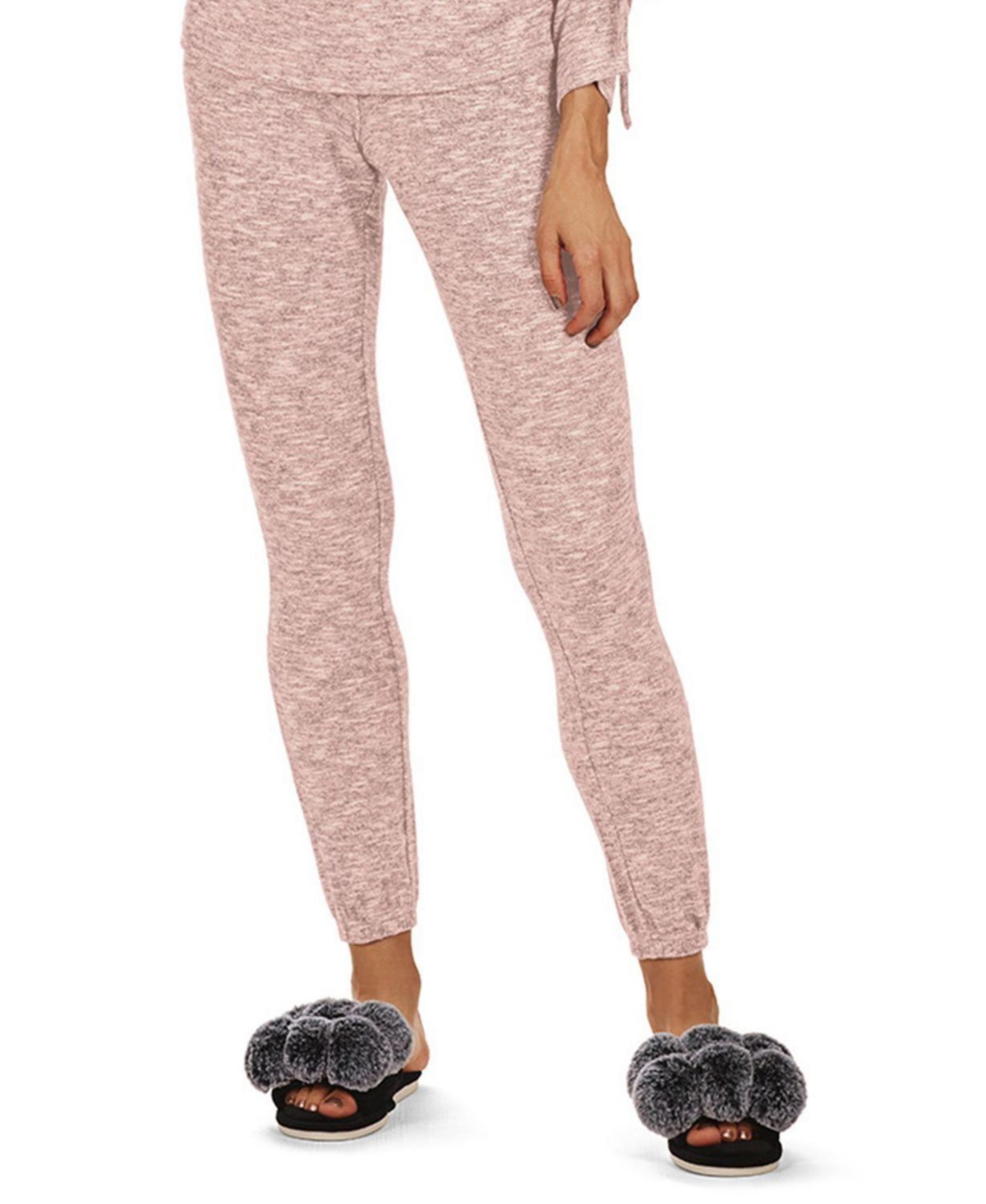 MeMoi Women's Mid-Rise Jogger Pants Bottom With Tapered Legs