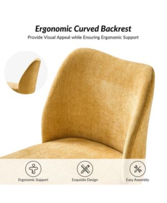 Melisa Dining Chair with Solid Wooden Legs,Set of 2