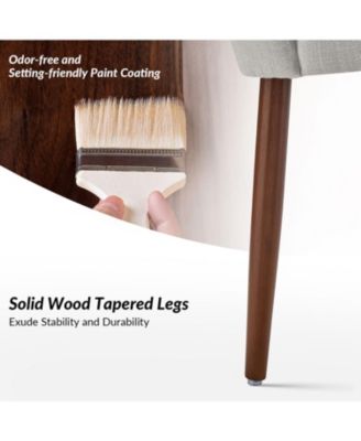 Melisa Dining Chair with Solid Wooden Legs,Set of 2