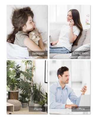 Humidifiers for Bedroom,4.5L Top Fill Humidifiers for Large Room,Cool Mist Humidifiers for Home,360 Nozzle,Auto Shut-Off,Humidity Setting, , White