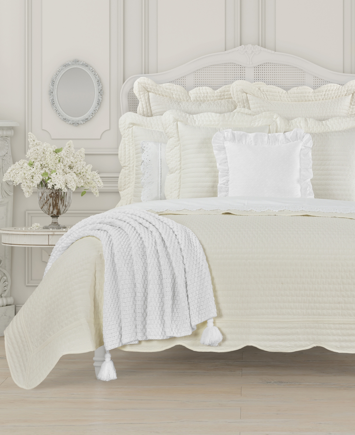 Piper & Wright Amherst Quilt, Full/queen In Cream