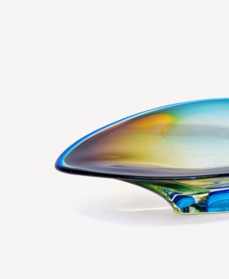 4" Mirage Art Dish Crystal glass