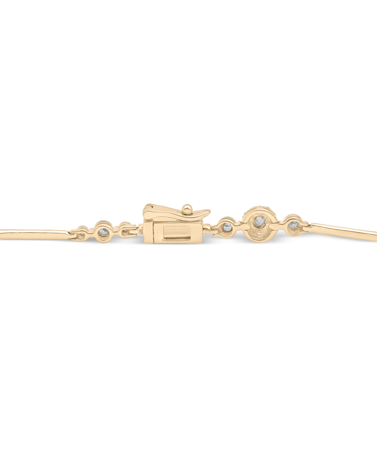 Wrapped In Love Diamond Station Link Bracelet (1/2 Ct. T.w.) In 14k Gold, Created For Macy's In Yellow Gold