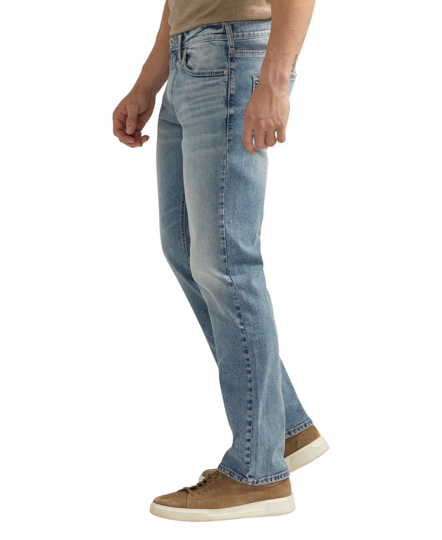 Мужские джинсы Silver Jeans Co. Allan Slim Fit Straight Leg, цвет: Индиго — фото 3