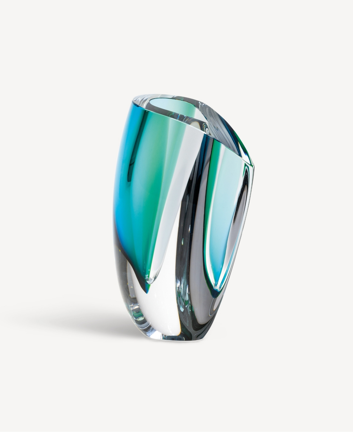 Kosta Boda Mirage Vase, Extra Large In Blue,green