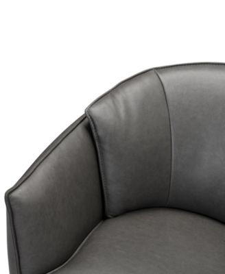 Kettner 32" Leather Swivel Chair, Created for Macy's