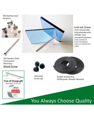 Streamdale Door/Window Awning 0.137" Polycarbonate, Aluminum Alloy, Valance