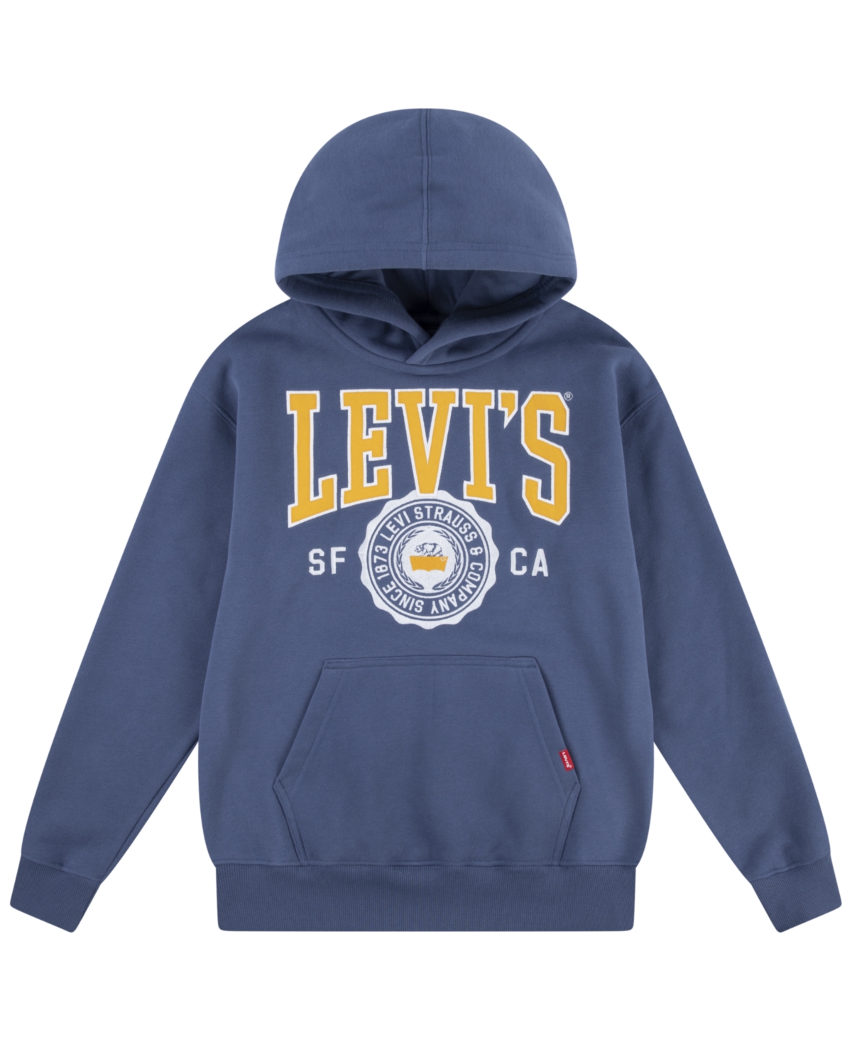 Shop Levi's Toddler And Little Boys Sporty Pullover Hoodie In Vintage Indigo