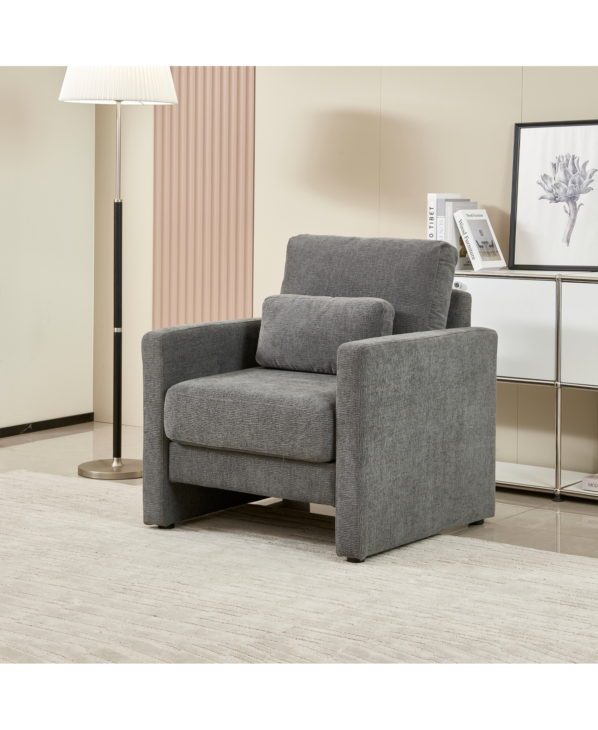 Streamdale Furniture Modern Chenille Armchair: Comfort and Style for Your Living Space
