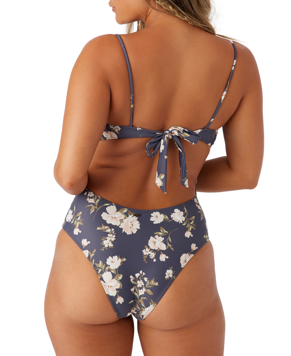 O'Neill Juniors' Kendra Floral Kailua Ruched-Neck Swimsuit