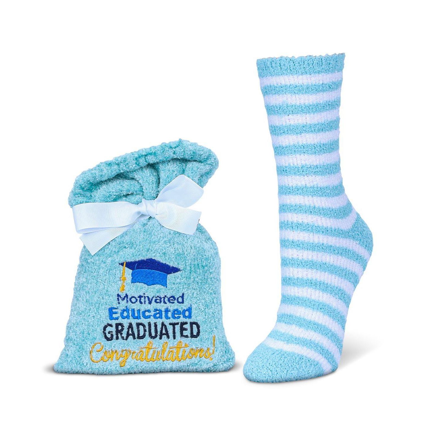 Комплект белья Motivated Educated Gift — MeMoi, цвет: Синий — фото 1
