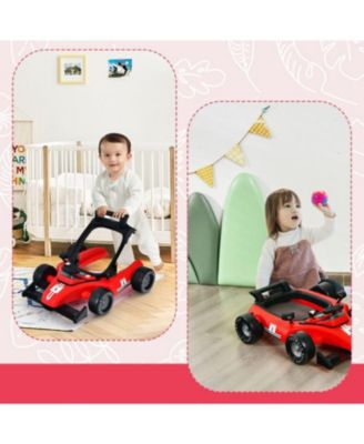 Kids 4-in-1 Foldable Activity Push Walker with Adjustable Height