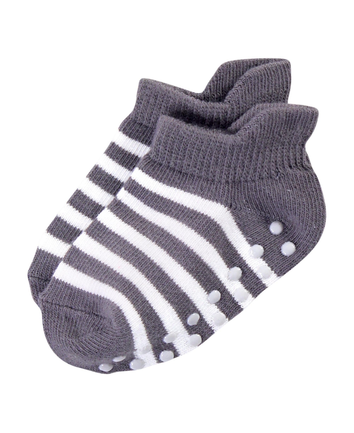 Touched by Nature Baby Girls Baby Organic Cotton Socks with Non-Skid Gripper for Fall Resistance,- Pink Black