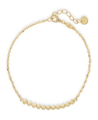 Round Link Chain Bracelet in 14K Gold, 6.5 in adj to 7.5 in, approx. 2.8 grams