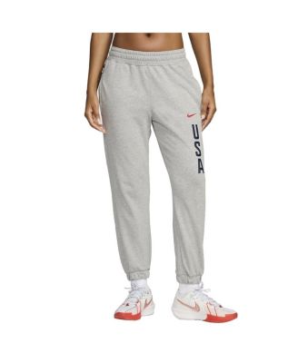 Nike Women s Gray USA Basketball Authentic Practice Club Pants Macy s