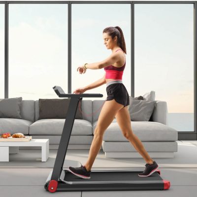 Folding Electric Compact Walking Treadmill with APP Control and Built-in Speaker Home Exercise Machine