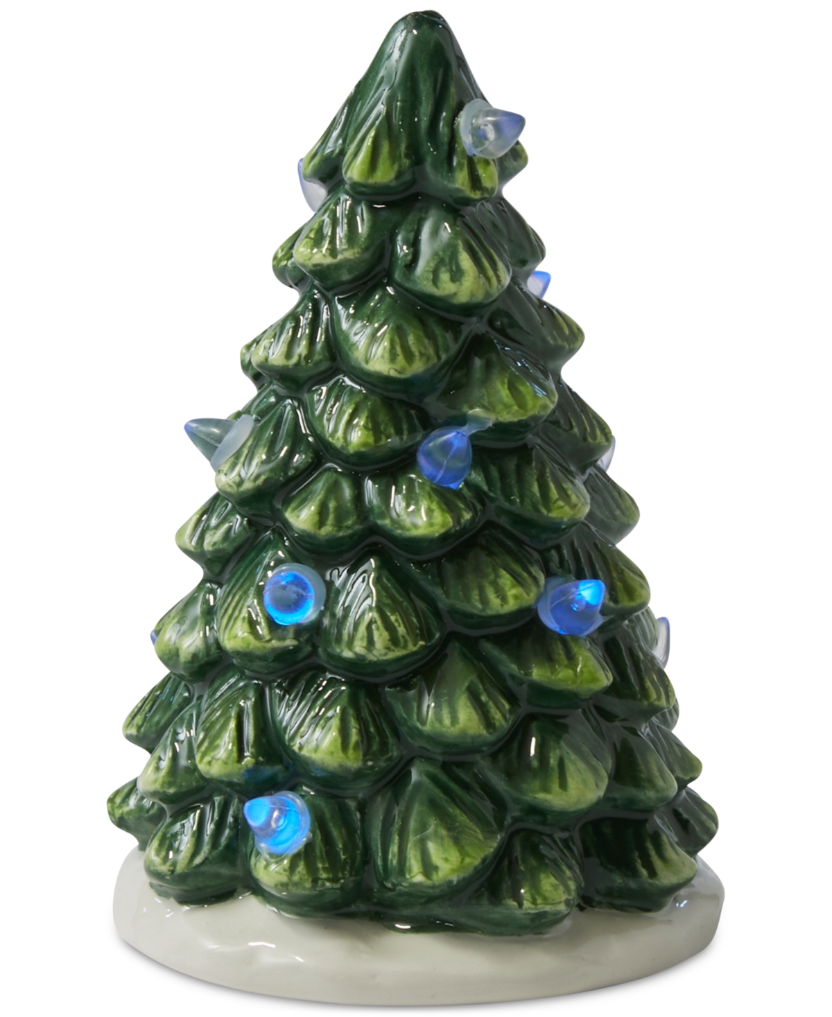 Spode Christmas Tree Led Tree Centerpiece In Green