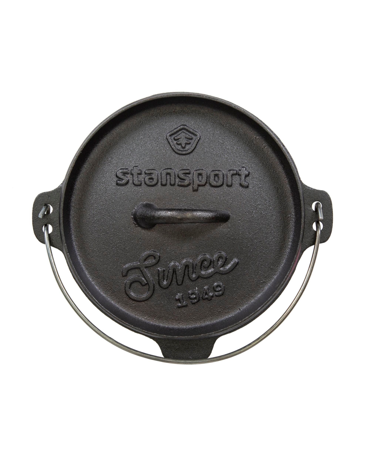 Stansport 4 Qt Pre-Seasoned Cast Iron Dutch Oven with Legs