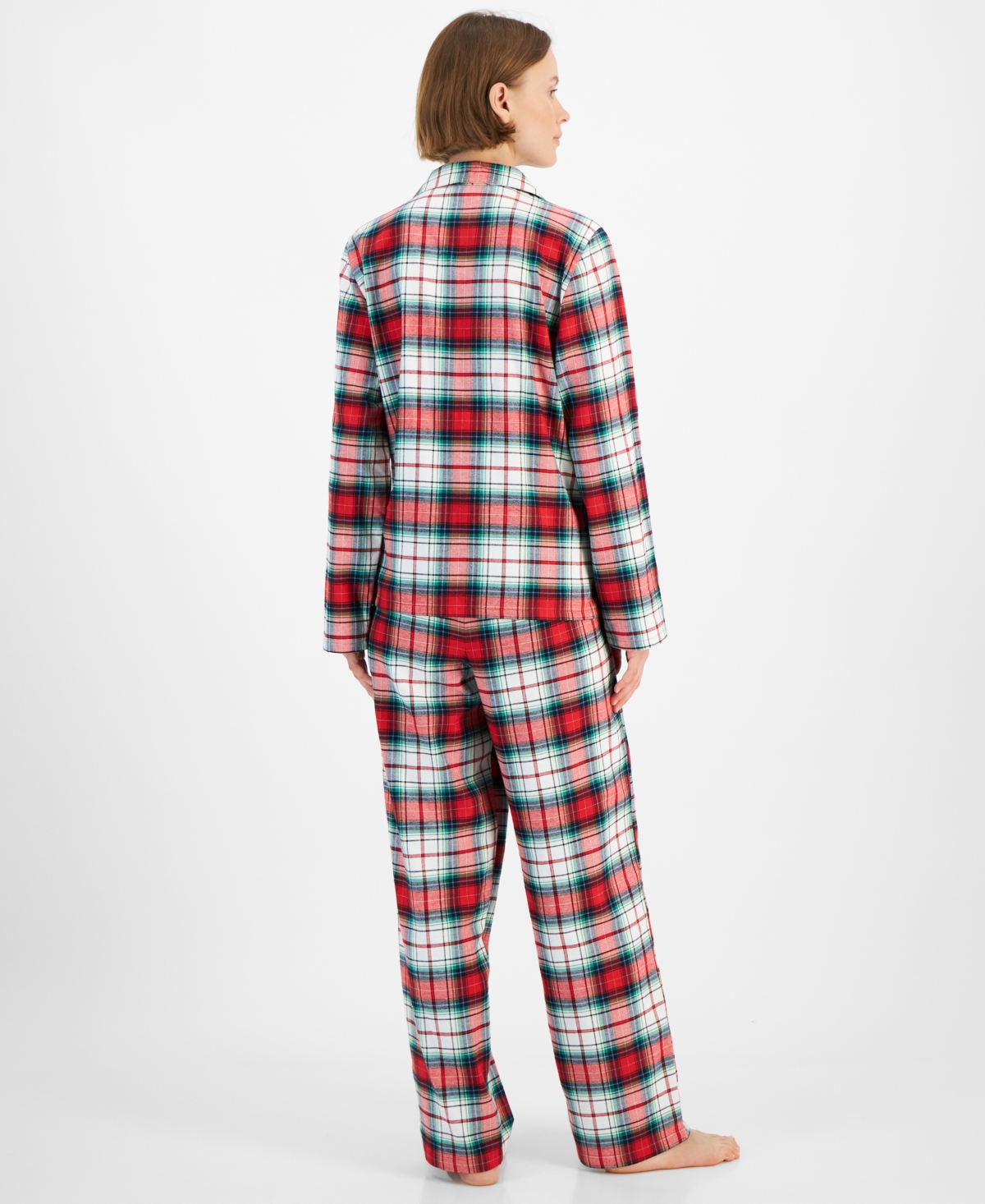 Holiday Lane Women'sNotch Collar Matching Family Pajamas Set, Created for Macy's - Winterton Plaid