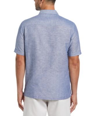 Мужская рубашка Cubavera Cubavera с текстурированной вставкой и коротким рукавом на пуговицах спереди