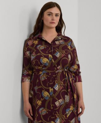 Lauren Ralph Lauren Plus Size Printed Shirtdress