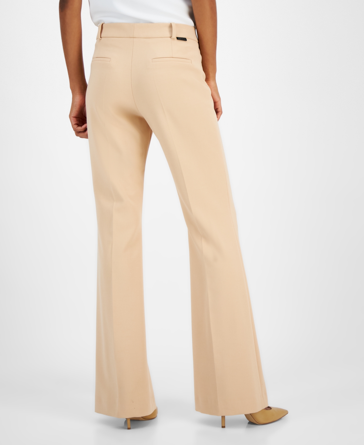 Hugo Women's Solid Hilotinna High-Rise Bootleg Pants