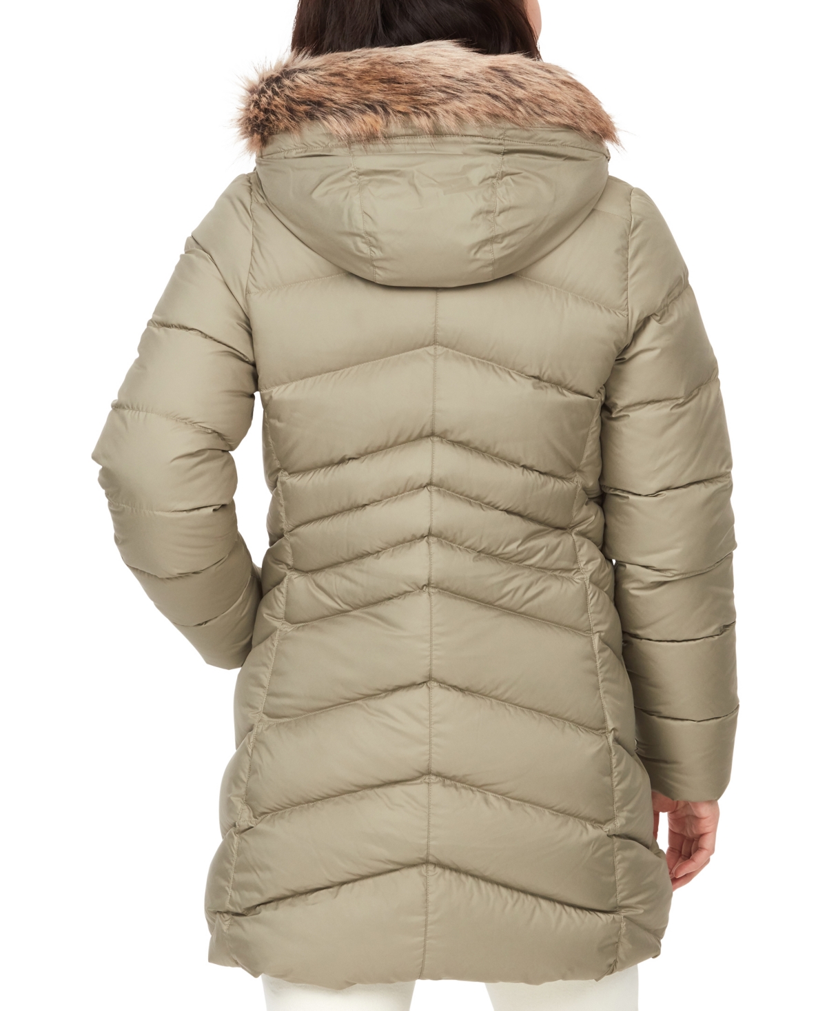 Marmot Women's Montreal Hooded Faux-Fur-Trim Coat