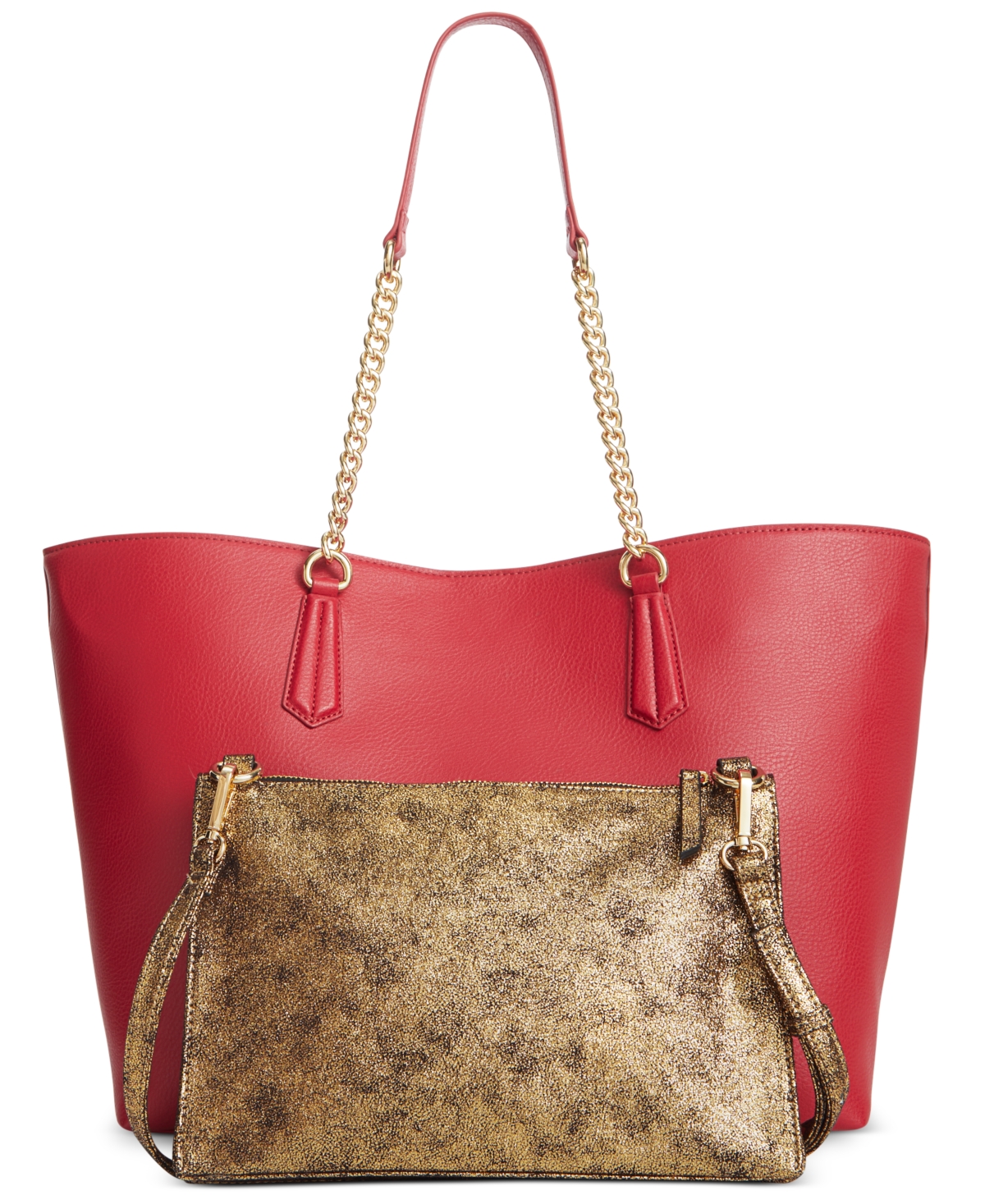 Inc International Concepts Zoiey 2-in-1 Extra-large Tote, Created For Macy's In Red Pep,pix Mtl