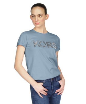 Michael Kors - Women's Cotton Sequin Logo T-Shirt