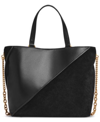 Setauket Leather & Suede Convertible Crossbody with Chain Strap