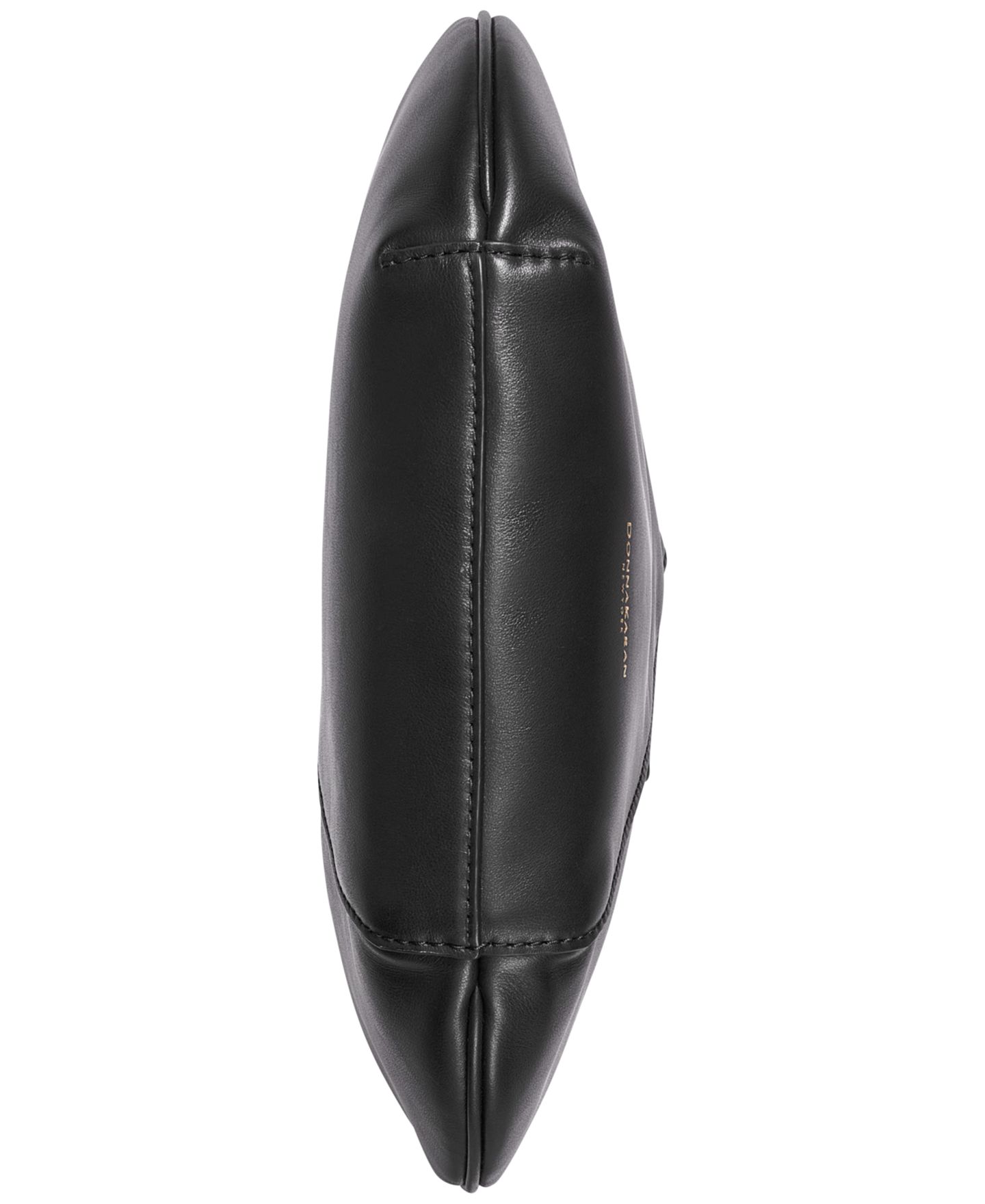 Женская сумка Donna Karan New York Baldwin Mini Shoulder with Leather Wrapped Rounded Handle, цвет: Чёрный / Золотой — фото 6
