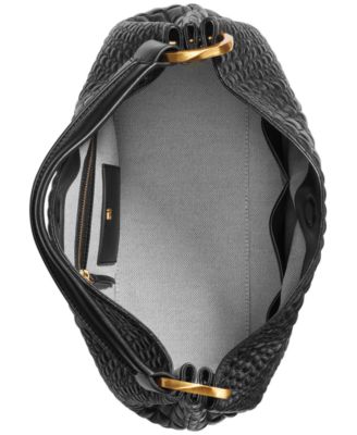 Glenwood Quilted Croc Shoulder with Tassel Detail