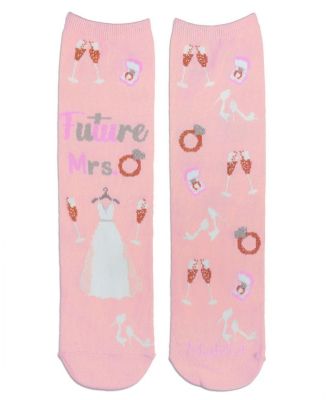 Future Mrs. Greeting Card Crew Socks
