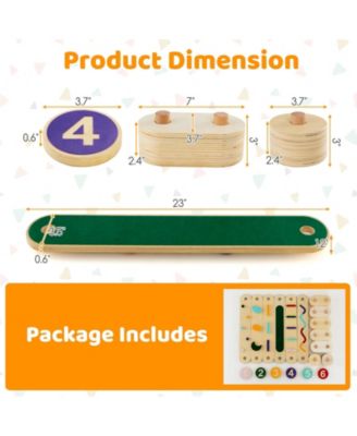 Montessori Balance Beam Set Wooden Balance Boards with Stepping Stones