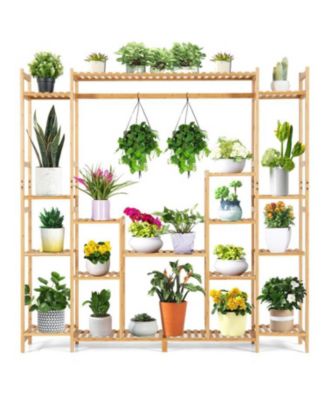 9-Tier Plant Stand with Hanging Rack The Ultimate Space-Saving Solution for Plant Lovers