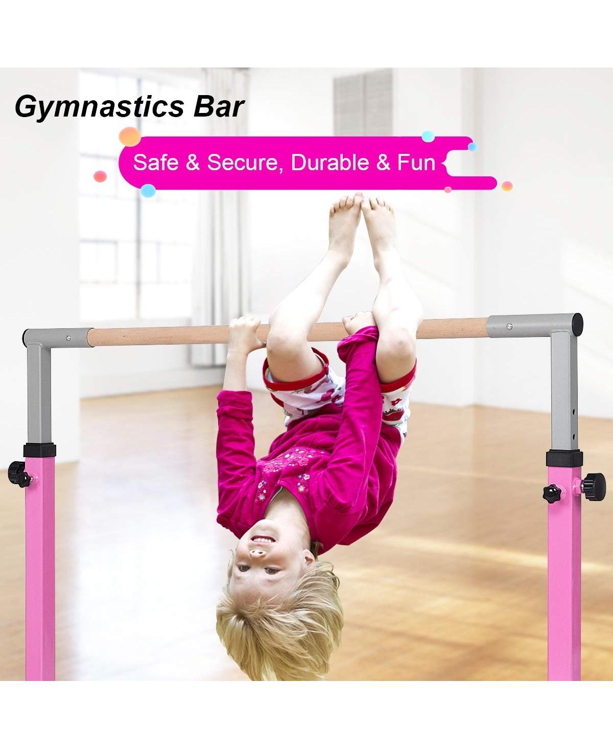 Skonyon Adjustable Gymnastics Horizontal Bar for Kids
