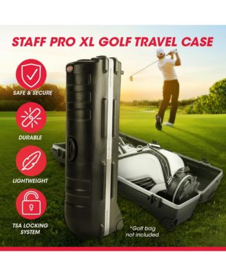 Cases ATA Staff Pro XL Hard Plastic Storage Wheeled Cart Golf Travel Case
