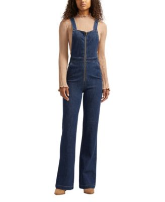 Silver Jeans Co. Women s 70s Flare Leg Overalls Jeans Macy s