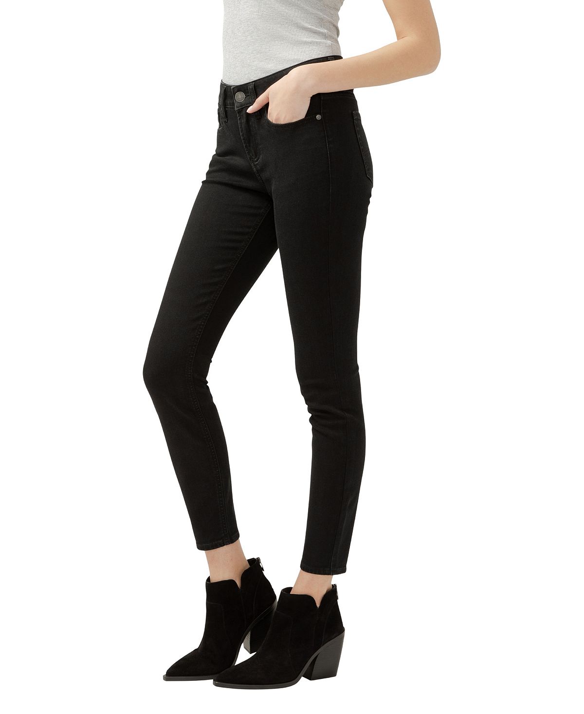 Silver Jeans Co. Women's Suki Mid Rise Curvy Fit Skinny Jeans view 3 — MAYCSS fashion products