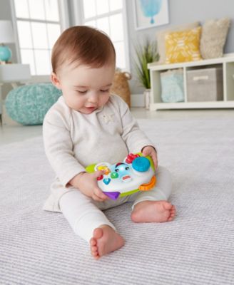 Fisher-Price Laugh Learn Game Learn Controller Musical Baby Toy with Lights, Green